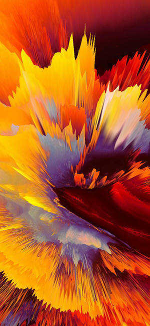 Fondo de pantalla de supreme blast en amarillo y naranja — iPhone 15 Plus Fondos de pantalla
