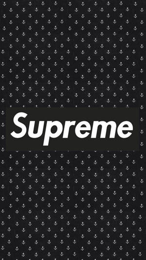 Fondo de pantalla Supreme Marca en Blanco y Negro — 9:16 Fondos de pantalla
