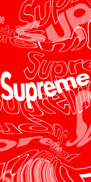 Logo Supreme rojo con varias fuentes — 18:9 Fondos de pantalla