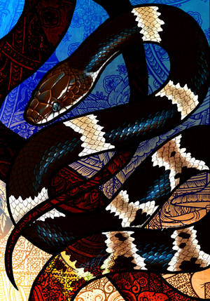 Fondo de pantalla de tapiz estampado de serpientes escamosas — OnePlus Pad 3 Fondos de pantalla