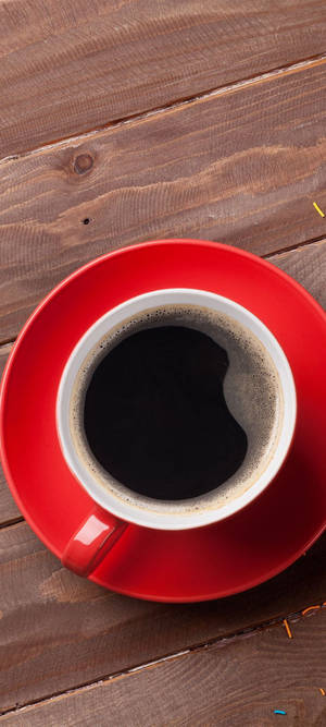 Taza Roja de Café Vivo V20 — Oppo F29 Pro Fondos de pantalla