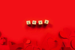 Te Amo Mucho Bloques de Madera Rojo