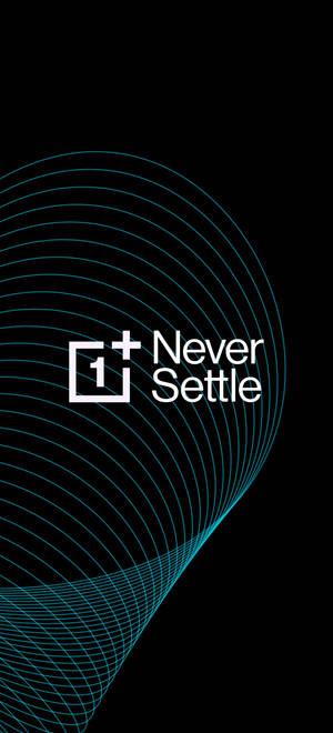 Fondo de pantalla OnePlus Never Settle Line Cylinder