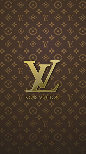 Teléfono Louis Vuitton Marrón Dorado