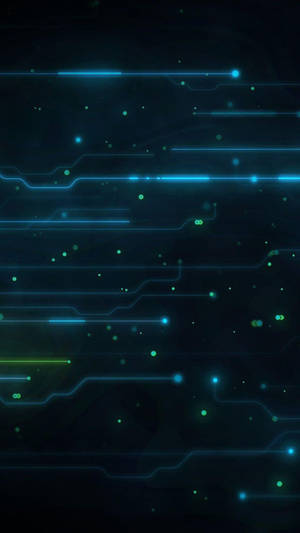 Teléfono oscuro con luces de circuito azules — Teléfono oscuro Fondos de pantalla