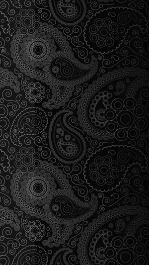 Teléfono oscuro con patrón de cachemira — Teléfono oscuro Fondos de pantalla