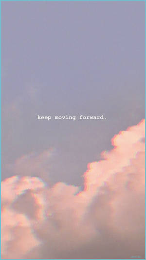 Fondo de pantalla de texto estético bonito en las nubes