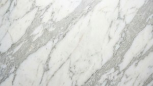 Lujosa textura de mármol blanco con sutiles vetas grises, fondo limpio.