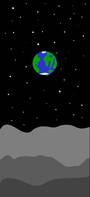 Fondo de pantalla de Tierra Goteante en el Espacio — iPhone 17 Pro Fondos de pantalla