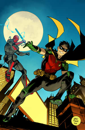 Tim Drake: un joven luchador contra el crimen en acción — Vivo Pad Fondos de pantalla