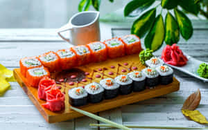 Imágenes de tipos de sushi — Estética de verano Fondos de pantalla