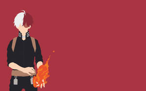 Fondo de pantalla de Todoroki lindo en rosa — Todoroki lindo Fondos de pantalla