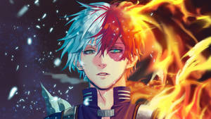 Fondo de pantalla de Todoroki lindo y sus poderes — Todoroki lindo Fondos de pantalla