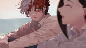 Fondo de pantalla de Todoroki y Yaoyorozu lindos — Todoroki lindo Fondos de pantalla