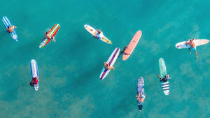 Toma aérea de surf