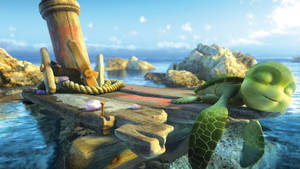 Fondo de pantalla de tortuga verde genial — Tortuga linda Fondos de pantalla