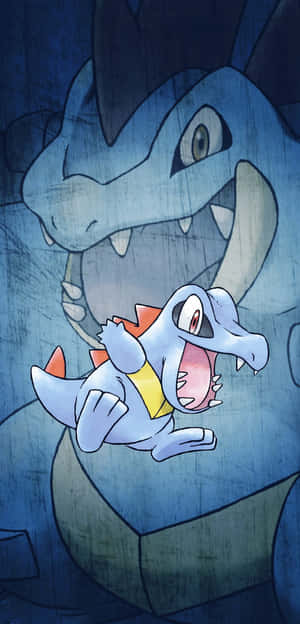 Totodile y Feraligatr — Pokemon Teléfono Fondos de pantalla