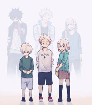 Fondo de pantalla de los tres hermanos de la familia Todoroki. — Galaxy Z Fold8 Ultra Fondos de pantalla
