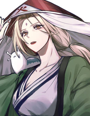 Tsunade Sosteniendo su Kasa — Naruto shippuden GIF Fondos de pantalla