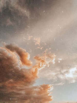 Imágenes estéticas en tonos marrones — Cielo al atardecer Fondos de pantalla