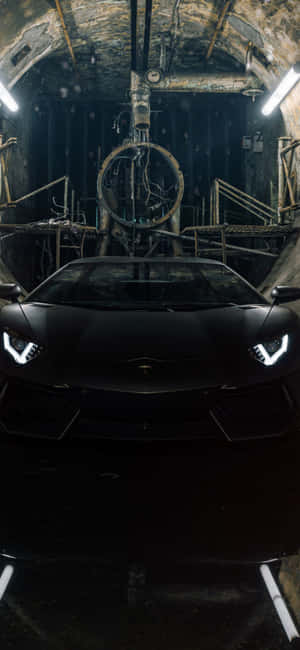 Lamborghini Negro iPhone — iPhone 14 Fondos de pantalla
