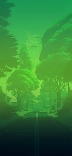 Fondo de estética verde — iPhone 15 Fondos de pantalla