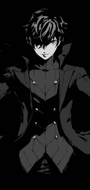 Chico Anime Blanco y Negro — Galaxia A37 Fondos de pantalla