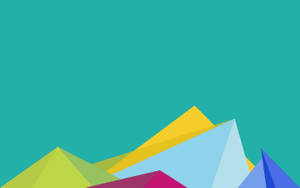 Diseño simple de montañas geométricas