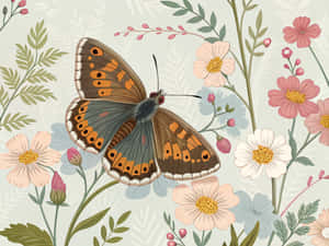 mariposa, prado, flor, naturaleza, insecto, fondo borroso, macro, ala, verde, posada, animal, real, apariencia, hermosa, campo, sola, planta, naranja, bicho, colorido