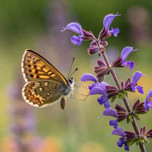 mariposa, prado, flor, naturaleza, insecto, fondo borroso, macro, ala, verde, posada, animal, real, apariencia, hermosa, campo, sola, planta, naranja, bicho, colorido