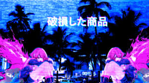 Fondo de anime morado