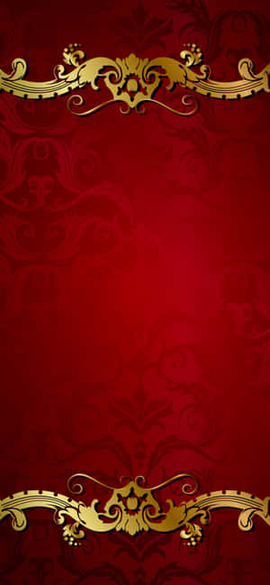 Fondo rojo y dorado — Galaxia A18 Fondos de pantalla
