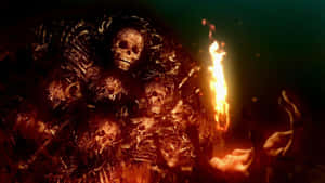 un grupo de esqueletos sosteniendo una antorcha — Dark souls Fondos de pantalla