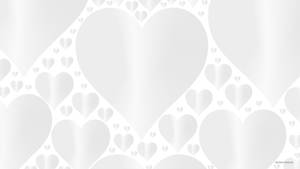 Fondo de pantalla de corazones blancos grandes y pequeños — ROG Ally Fondos de pantalla