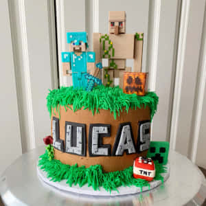 Imágenes de pasteles de Minecraft — iPad 10.ª generación Fondos de pantalla