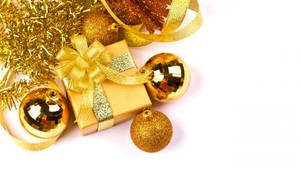 Fondo de pantalla de Regalo Dorado de Navidad — Regalos de Navidad Fondos de pantalla