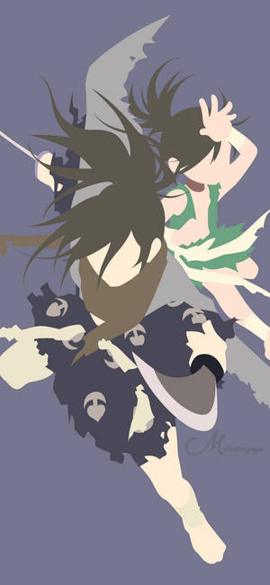 Fondo de pantalla minimalista de Hyakkimaru y Dororo — iPhone 17 Pro Max Fondos de pantalla