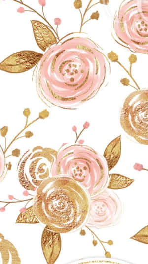 Rosa y Dorado — Rosa claro estético Fondos de pantalla