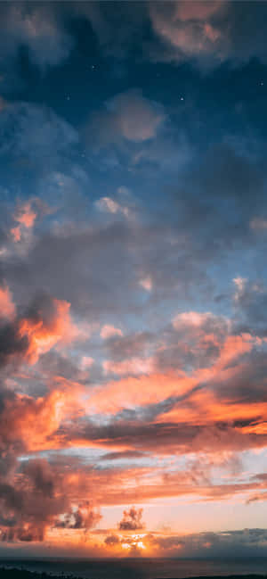Fondo Azul y Naranja — iPhone 16 Pro Fondos de pantalla