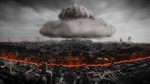 Fondo de pantalla de explosión de humo nuclear. — 2560x1440 Fondos de pantalla