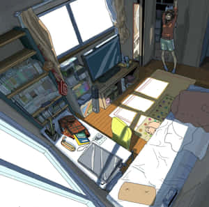 Imágenes de habitación anime — Habitación anime GIF Fondos de pantalla