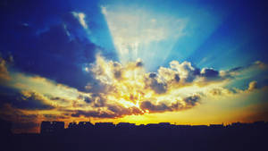 Vista previa del wallpaper cielo, nubes, atardecer