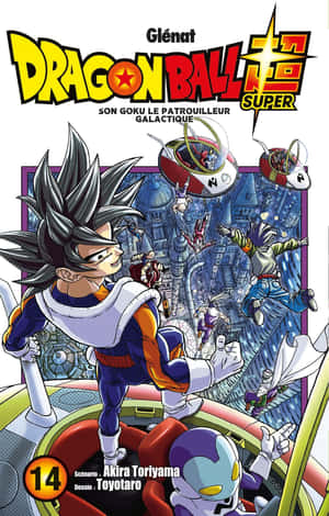 Una ilustración emocionante de Goku y Vegeta del Manga de Dragon Ball Super — Galaxy Z Fold 8 Fondos de pantalla