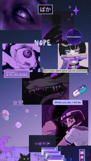 Fondo de anime morado