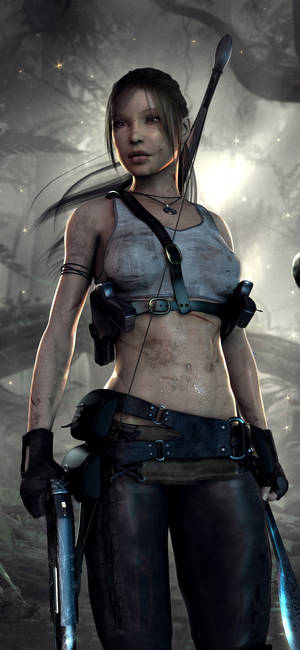 Lara Croft iPhone — Galaxia A18 Fondos de pantalla