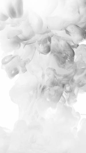Fondo de pantalla minimalista de niebla blanca, arte abstracto, ilustración de humo sobre fondo blanco. — Arte abstracto GIF Fondos de pantalla