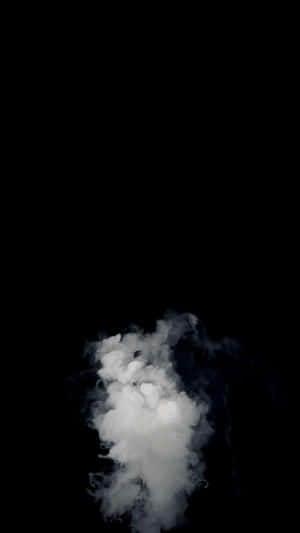 una nube blanca flotando en el aire — Teléfono oscuro Fondos de pantalla