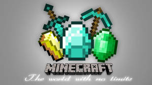 Fondo de pantalla de tesoros pixelados de Minecraft