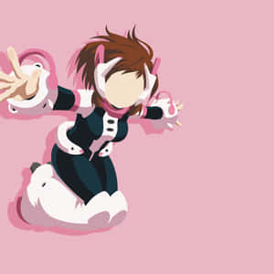 Estética de Uraraka — Anime minimalista Fondos de pantalla