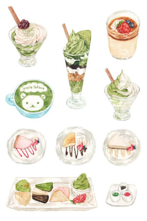 Variedad Deliciosa de Dulces Japoneses — Oppo Pad Mini Fondos de pantalla